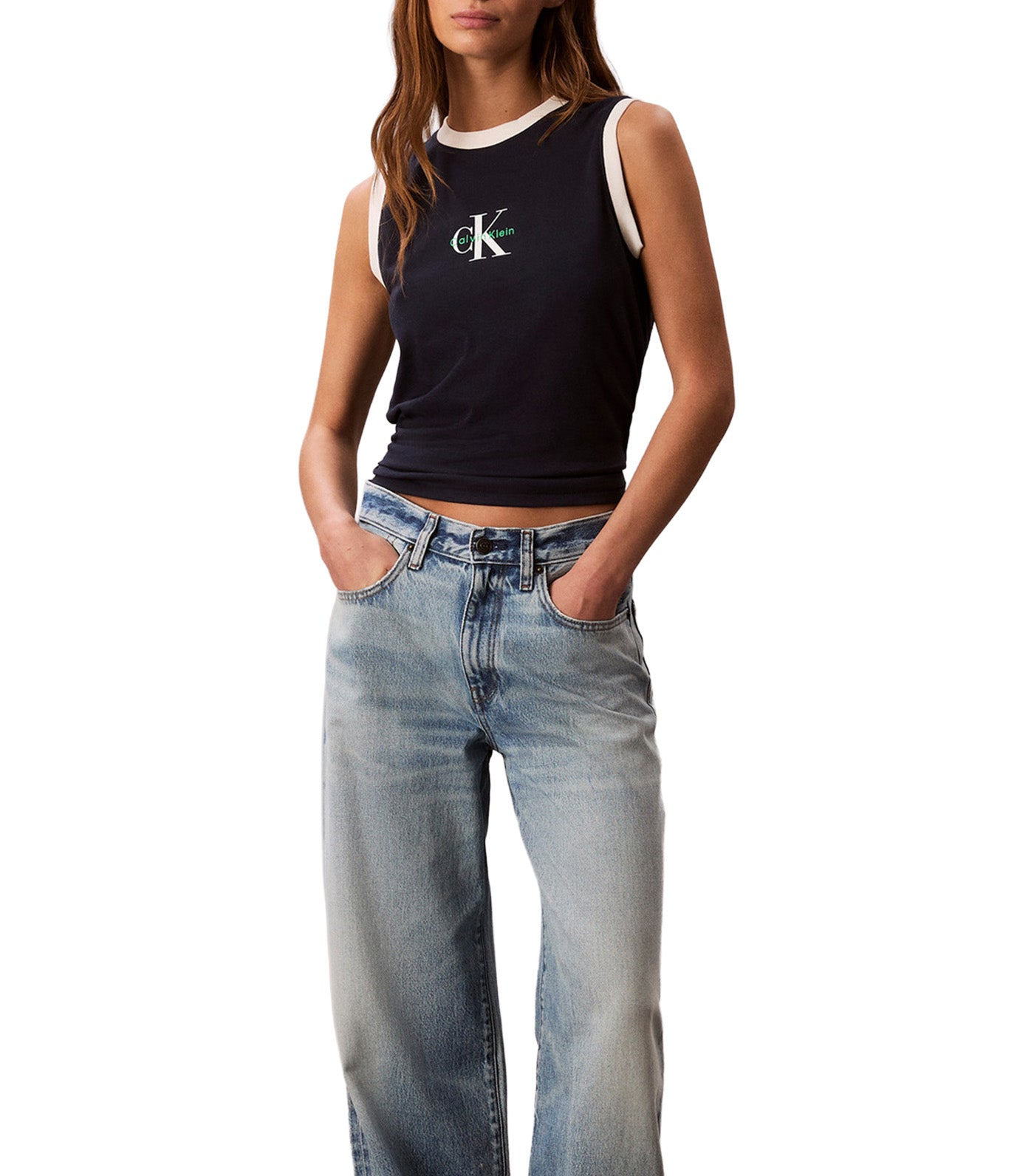 Slim Monogram Tank Top