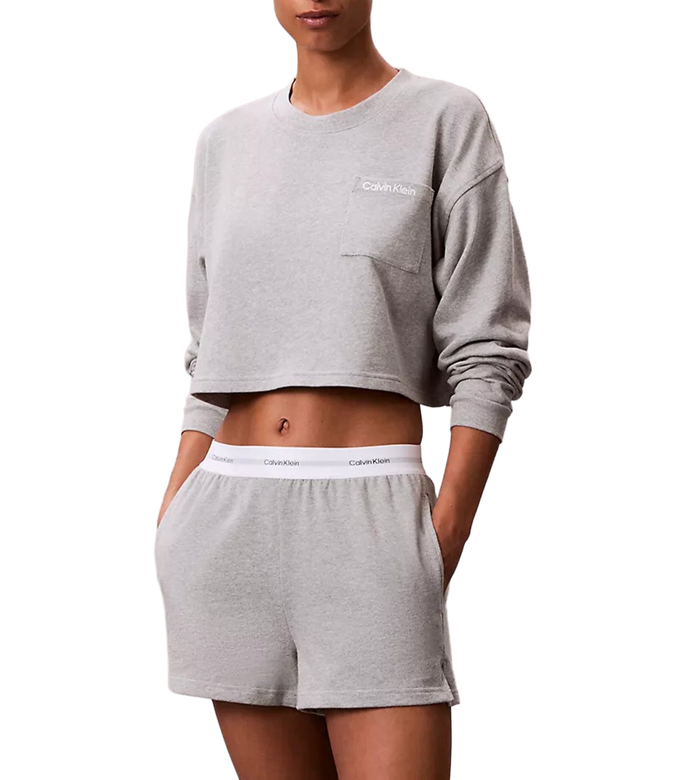 Logo Cotton Jersey Sleep Short