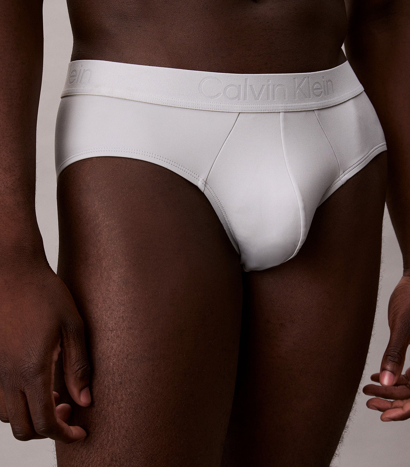 CK Black Hip Brief Harbor Mist