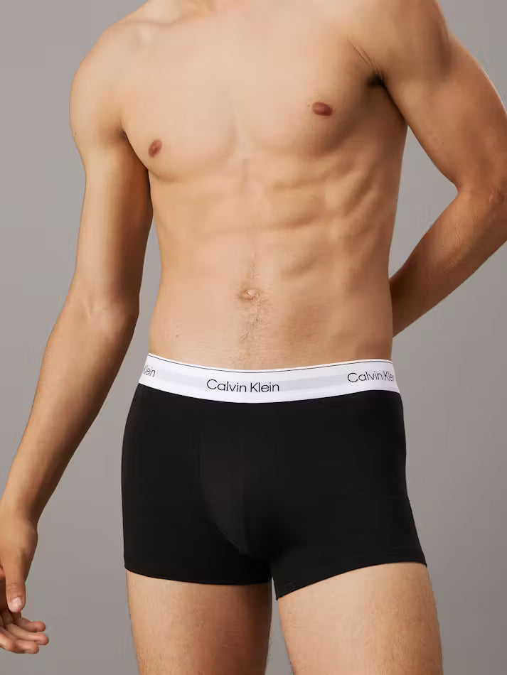 Men's Trunks 3PK Black with Heavenly Iris Logo/Black with Peach Bliss L
