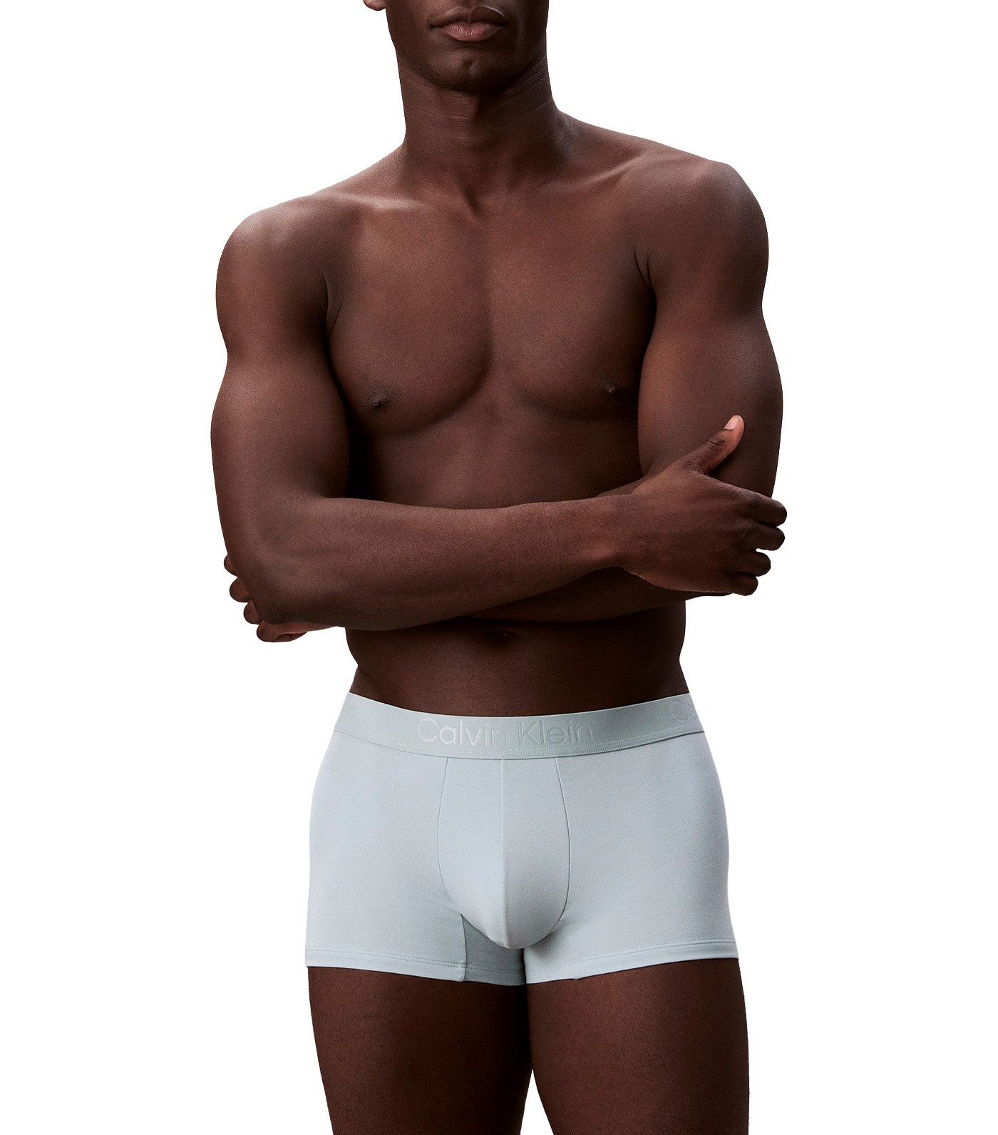CK Black Cotton Trunks Gentle Aqua