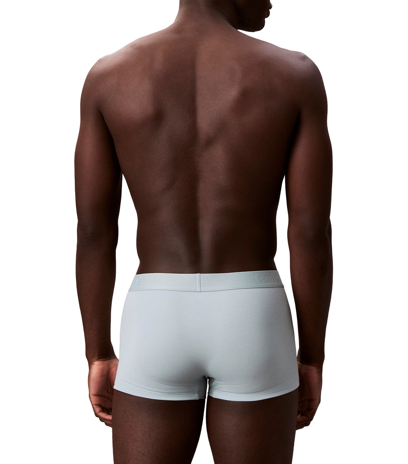 CK Black Cotton Trunks Gentle Aqua