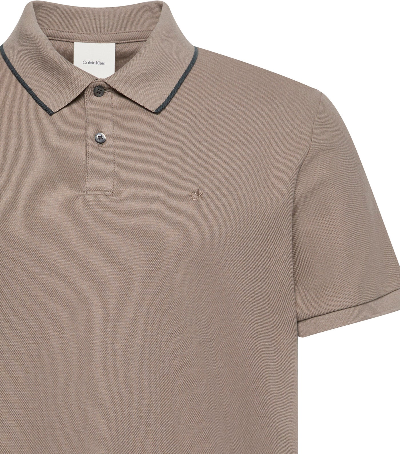 Short Sleeve Refined Piqué Tipping Polo Shirt