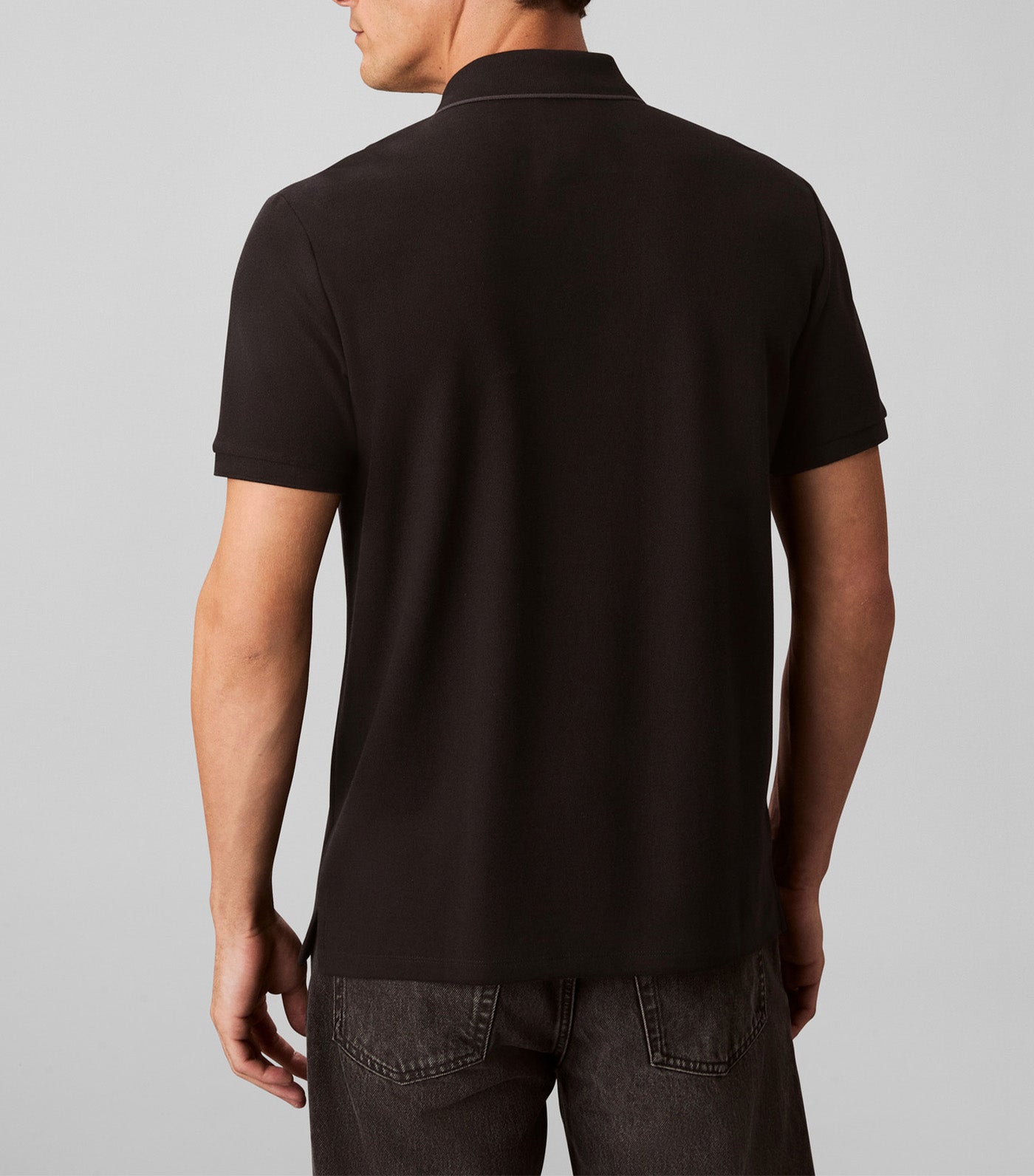 Short Sleeve Refined Piqué Tipping Polo Shirt