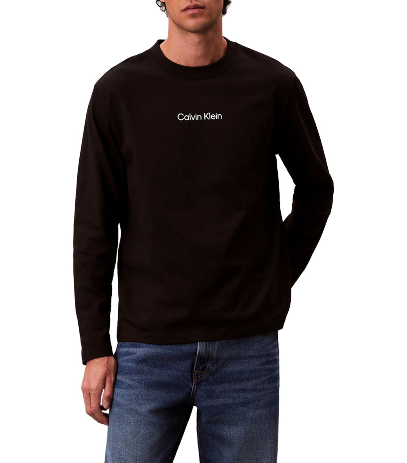 Long Sleeve Relaxed Standard Logo Crew Neck Tee