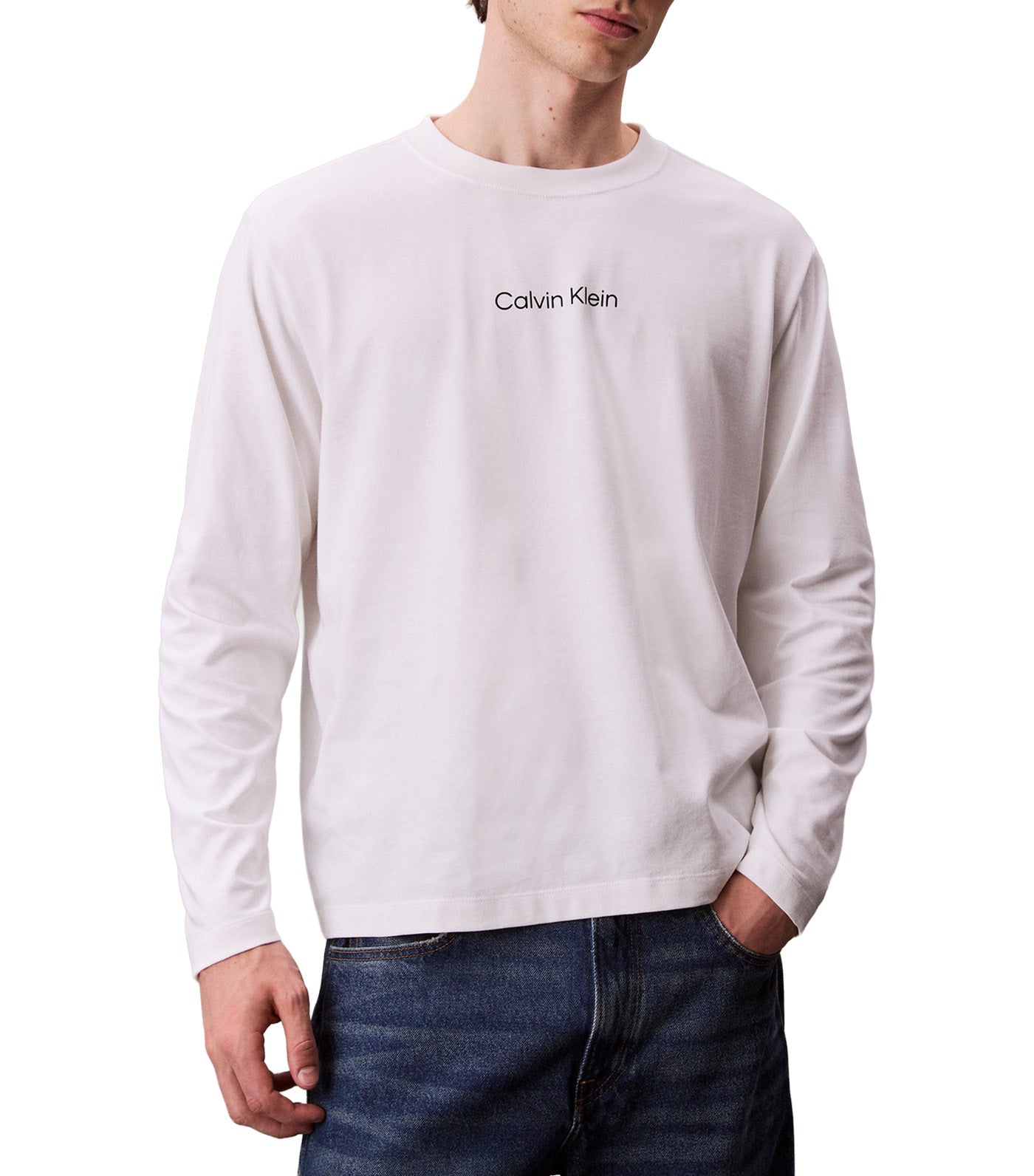 Long Sleeve Relaxed Standard Logo Crew Neck Tee