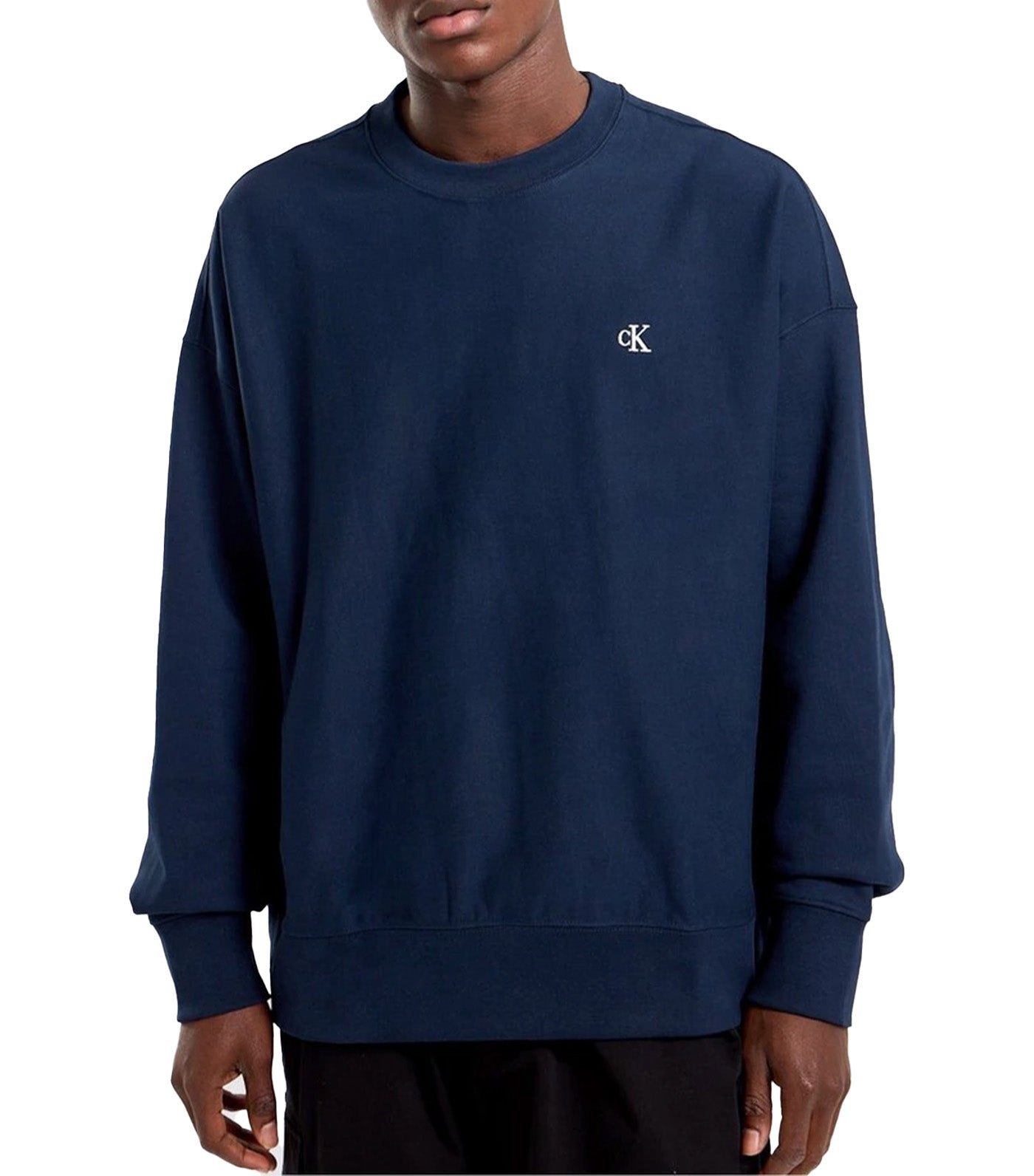 Premium Terry Monogram Sweatshirt Dark Sapphire
