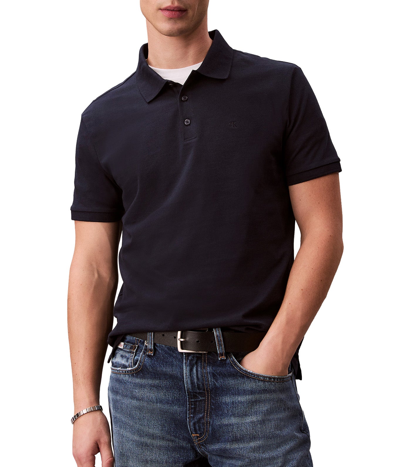 Short Sleeve Classic Monogram Polo Shirt