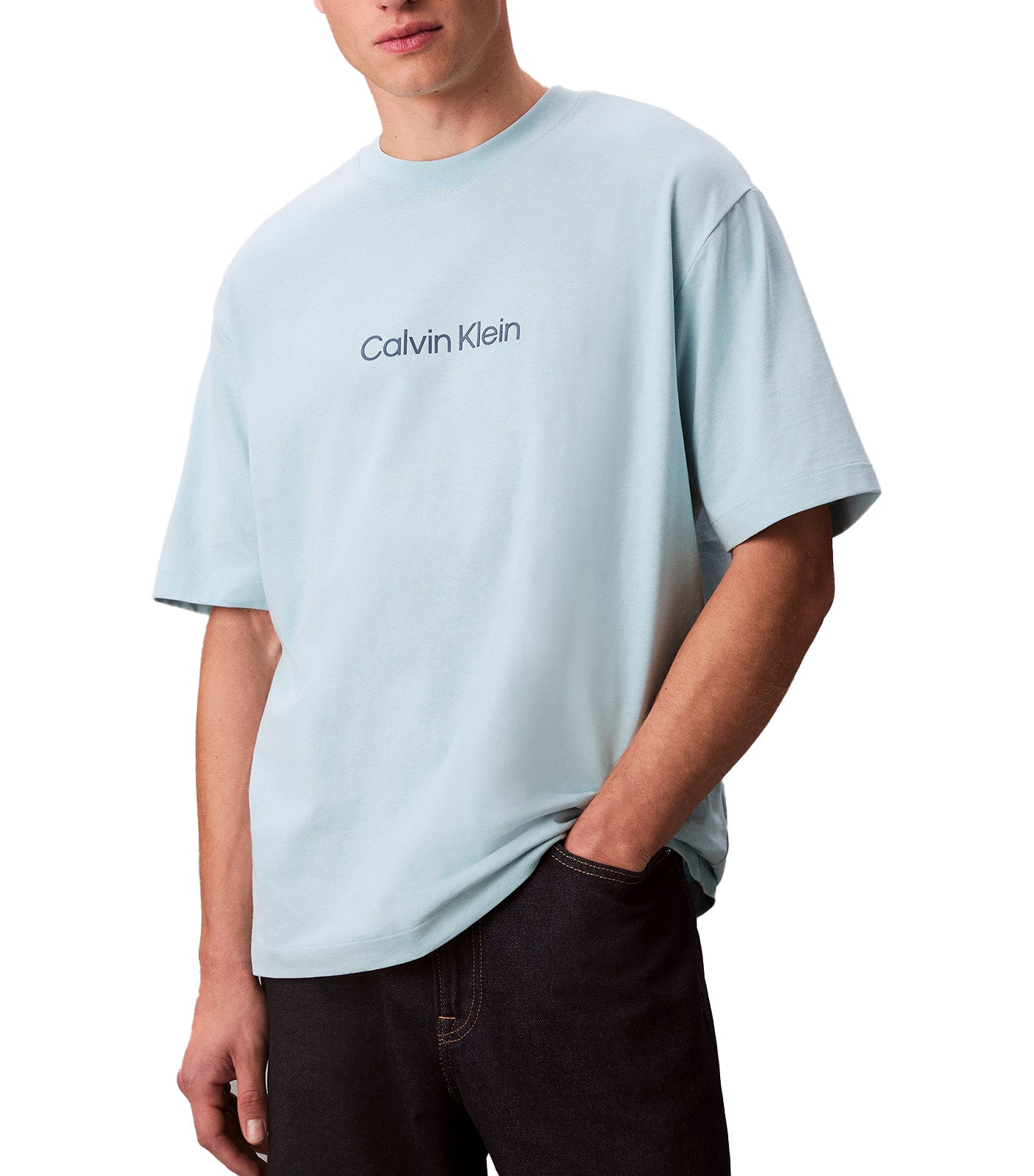 Calvin Klein Jeans Calvin Logo Crewneck Tee Stratosphere