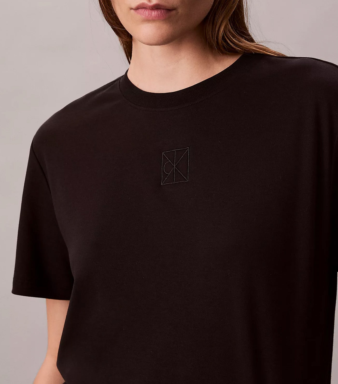 Short Sleeve Supima Jersey Emblem T-Shirt Black