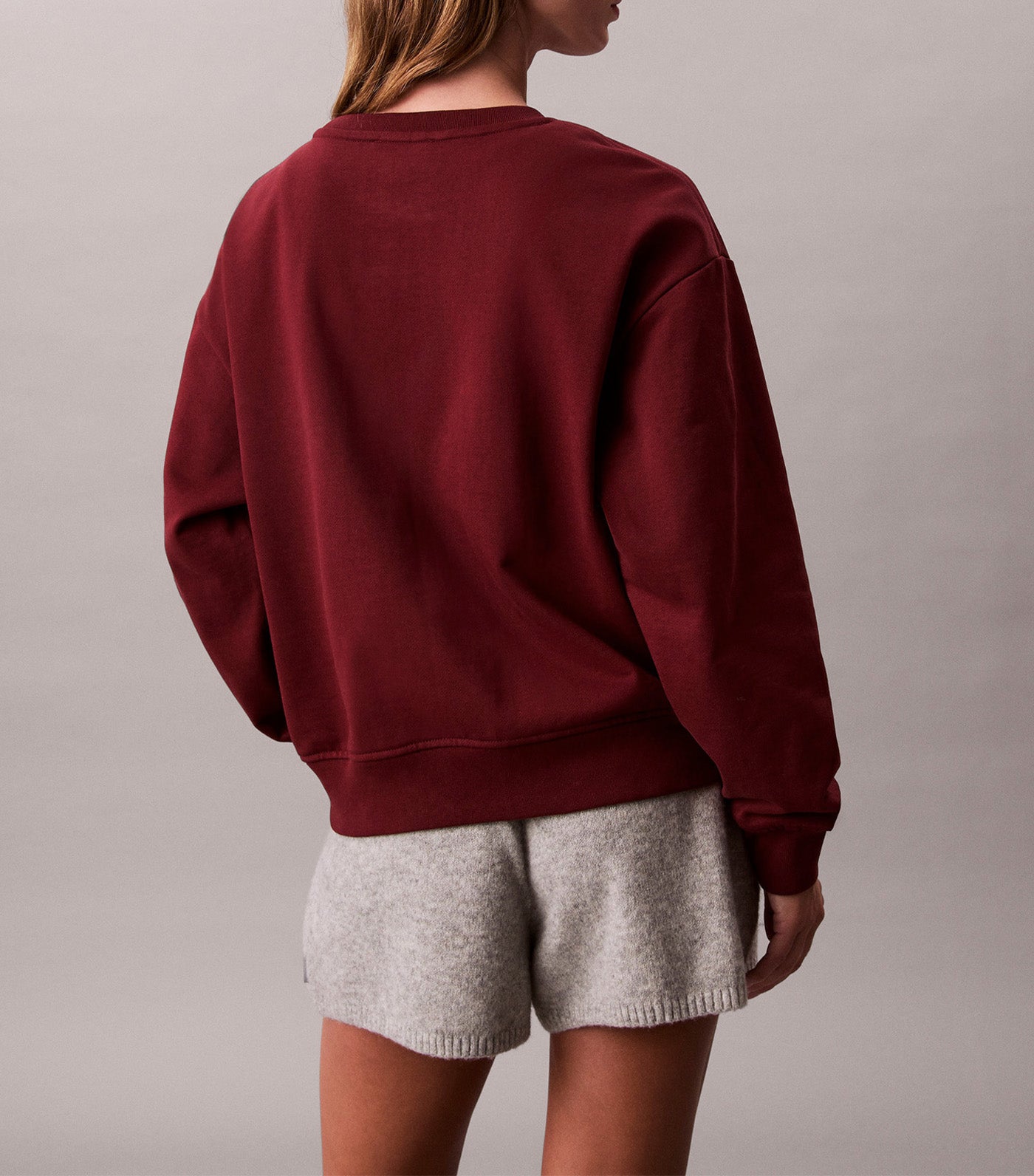 Monologo French Terry Relaxed Sweatshirt Renaissance Red