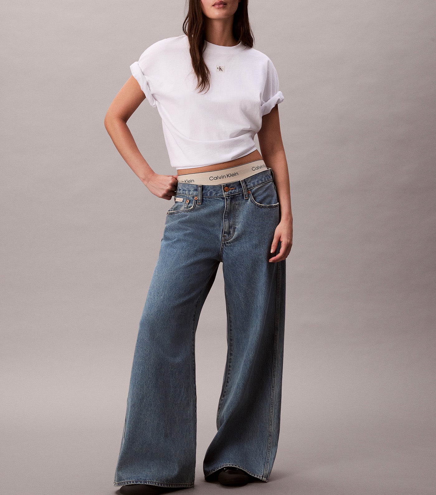 Woven's Label Oversized Tee