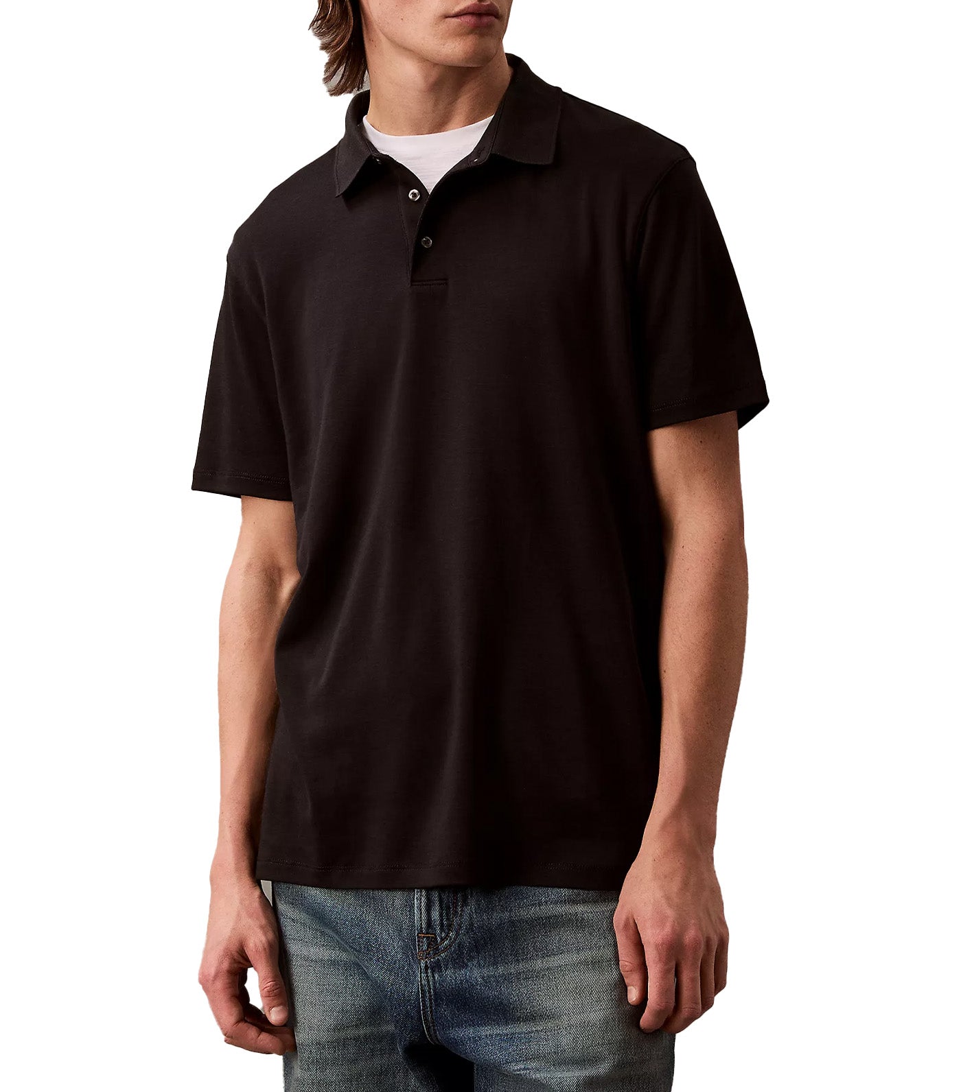 Calvin Klein Jeans Supima Cotton Classic Polo Shirt Black