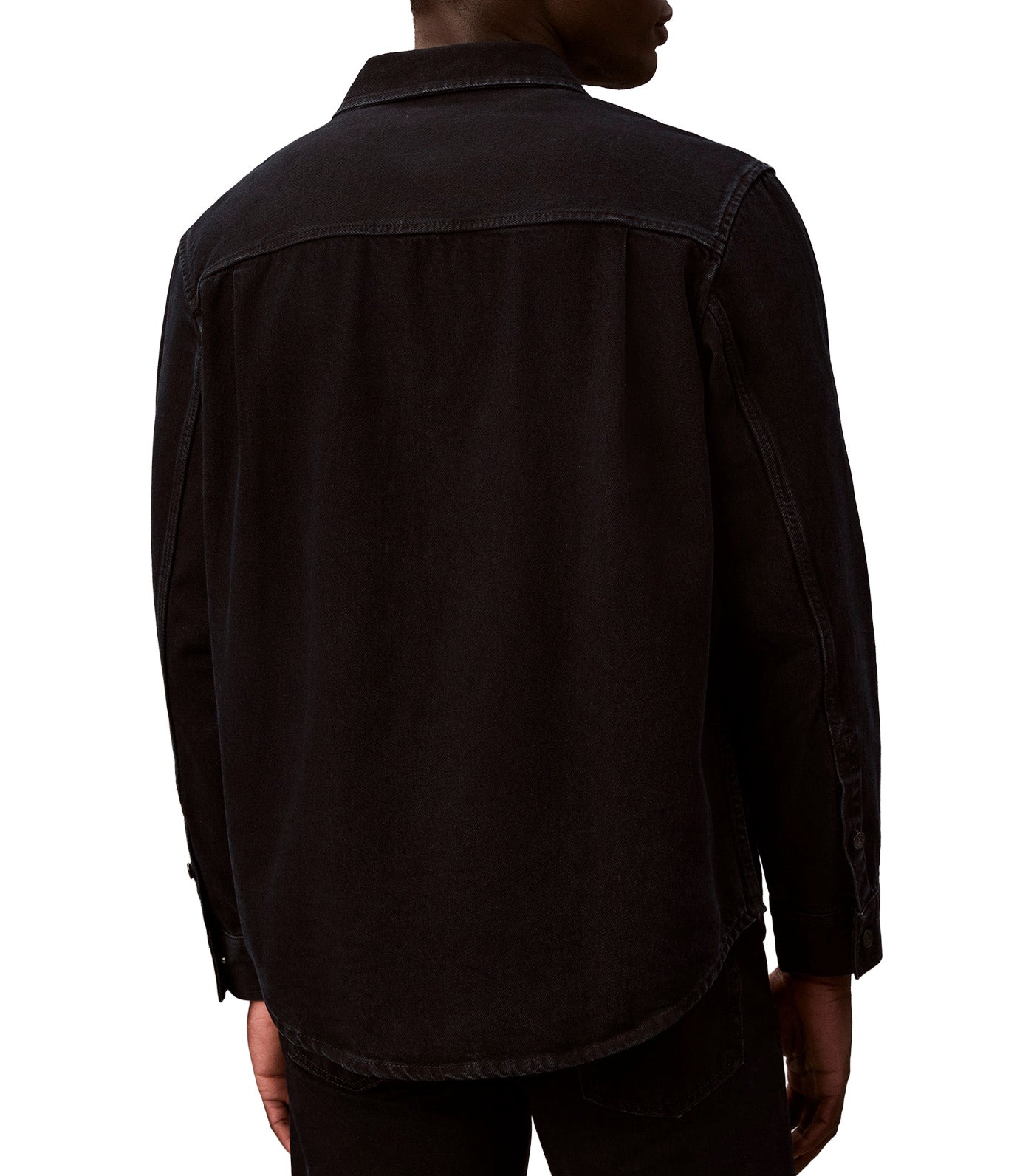 90'S Denim Overshirt Blue Black Stone