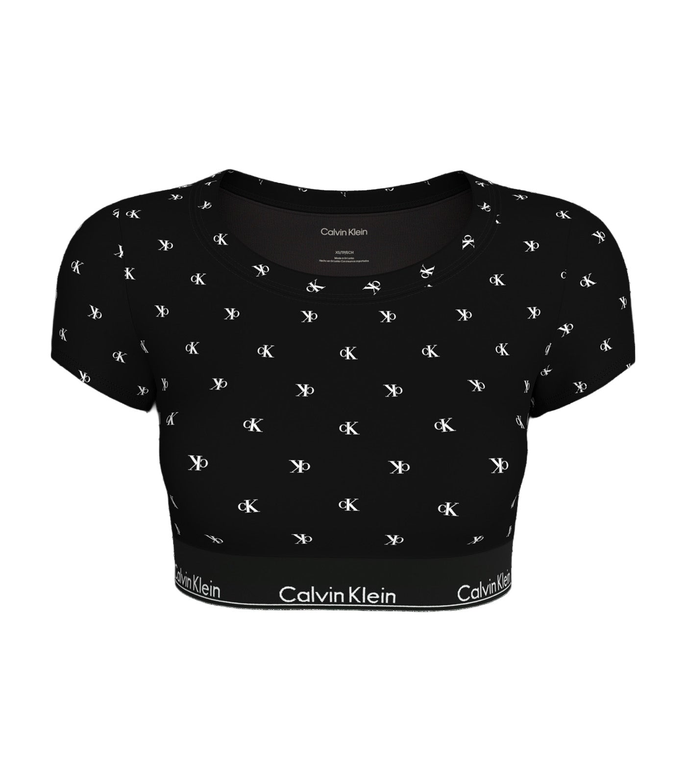 Women's T-Shirt Outpush Bralette Diamond Logo Black