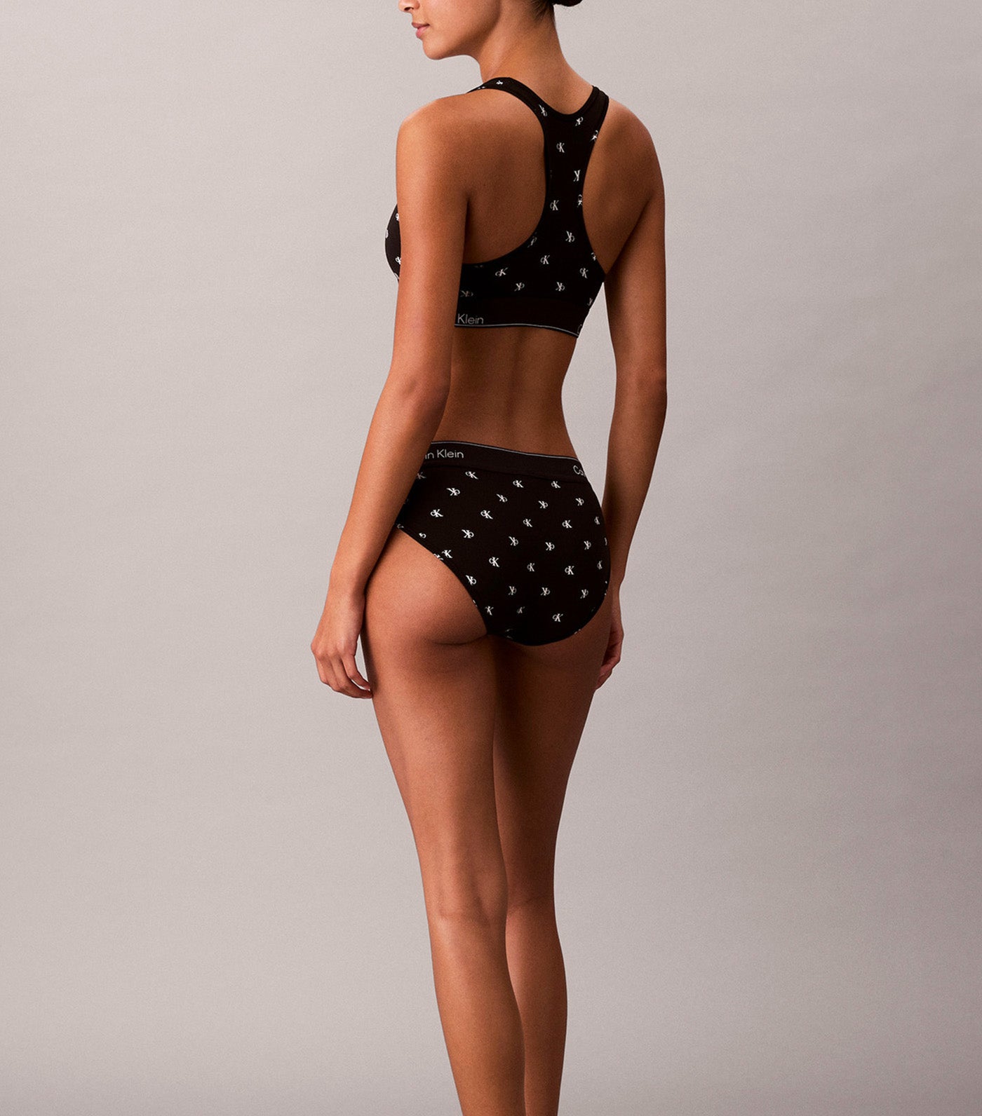 Icon Cotton Modal Bikini Diamond Logo Black