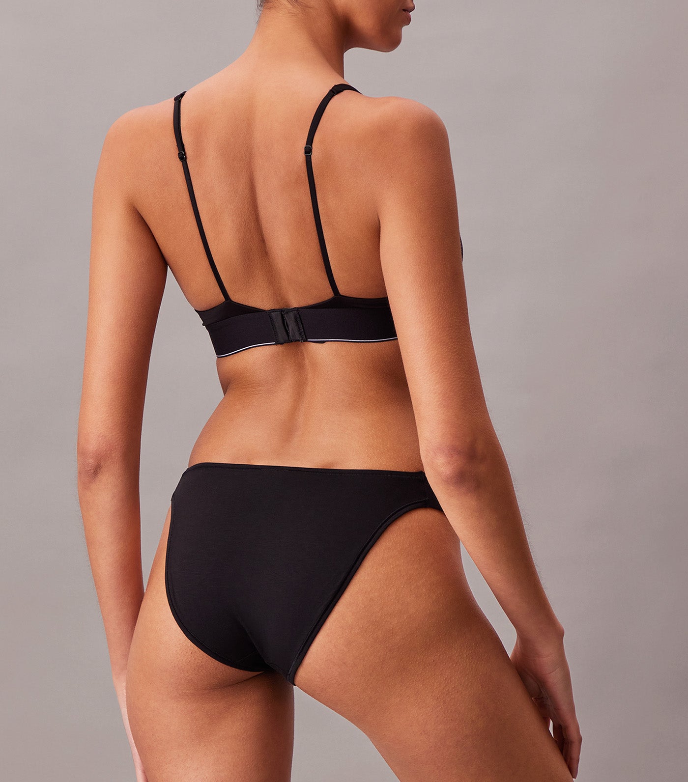Graphic Monogram Microfiber Stretch Lightly Lined Triangle Bralette