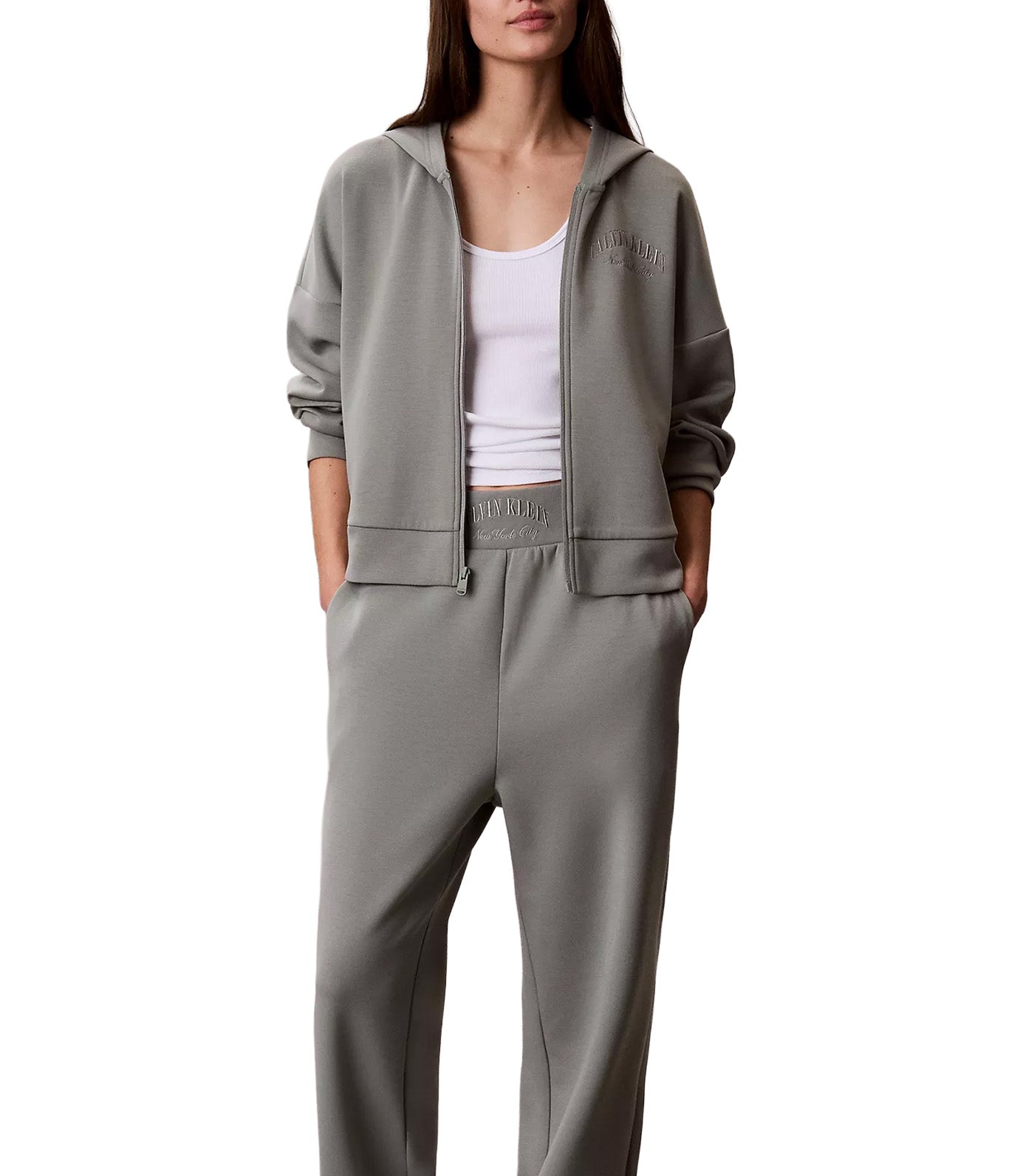 Women's Scuba Jacket Winter Gray