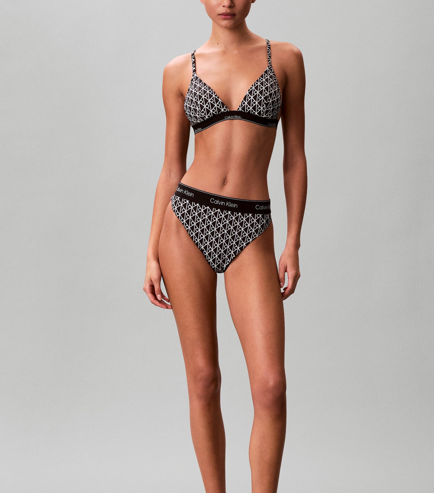 CK Icon Triangle Bikini Top