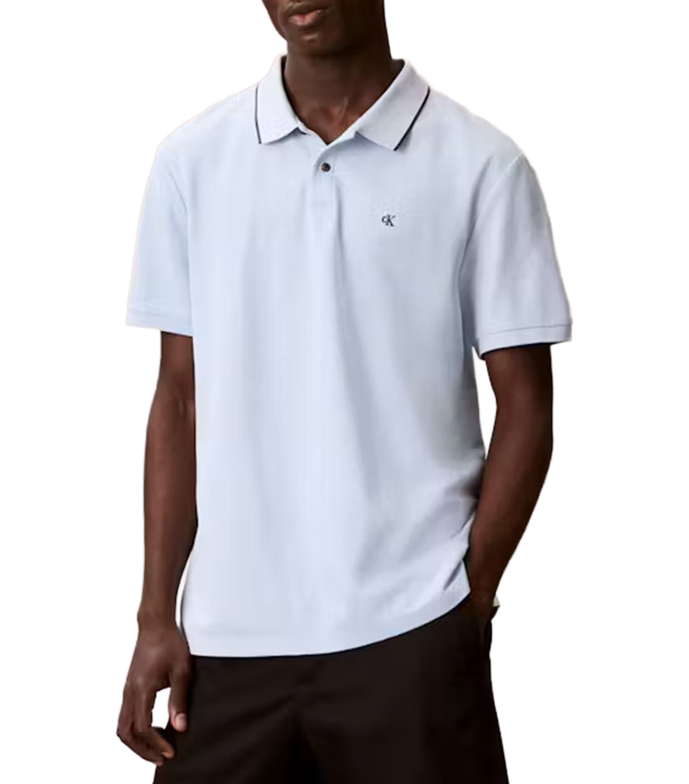 Men's Short Sleeve Pique Tipped Classic Polo
