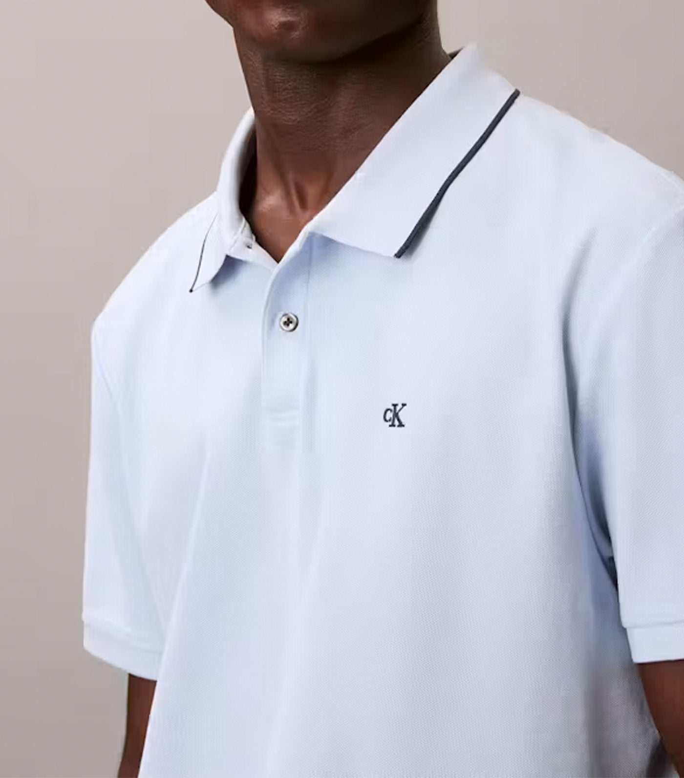 Men's Short Sleeve Pique Tipped Classic Polo
