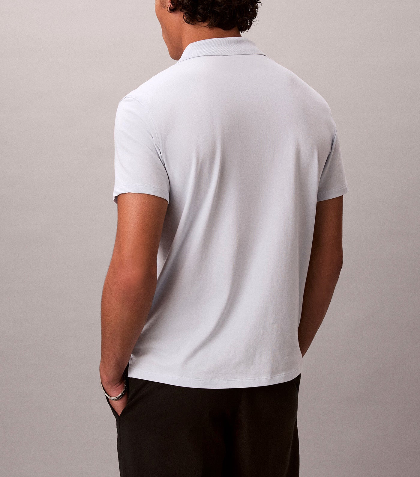 Short Sleeve Slim Stretch Cotton Polo