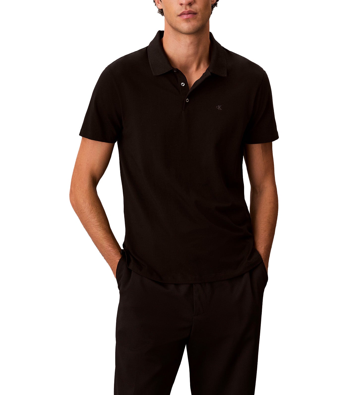 Short Sleeve Slim Stretch Cotton Polo