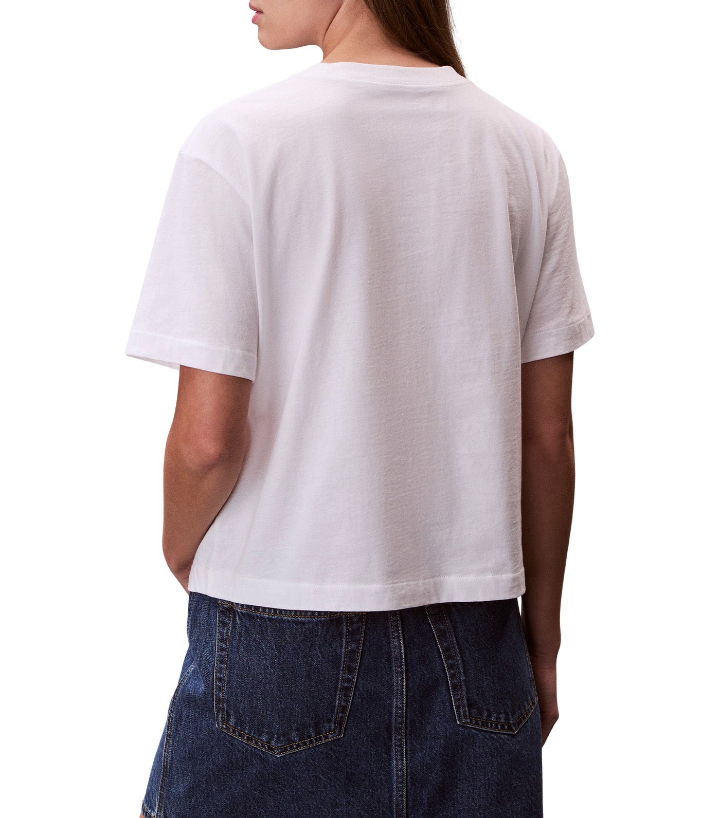 Women's Short Sleeve Boxy Graphic T-Shirt Bright White