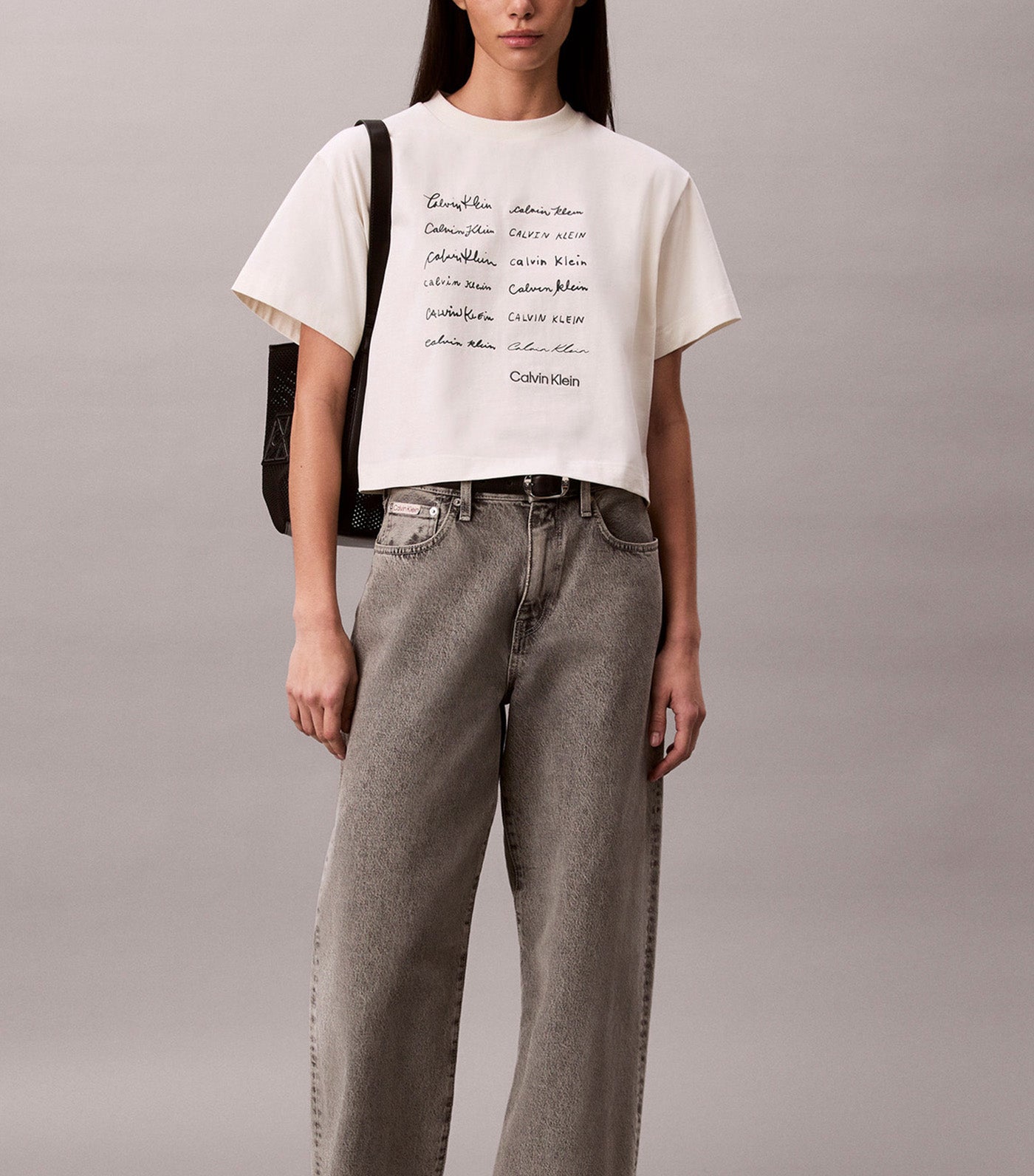 Women's Short Sleeve Cropped Boxy Graphic Tee