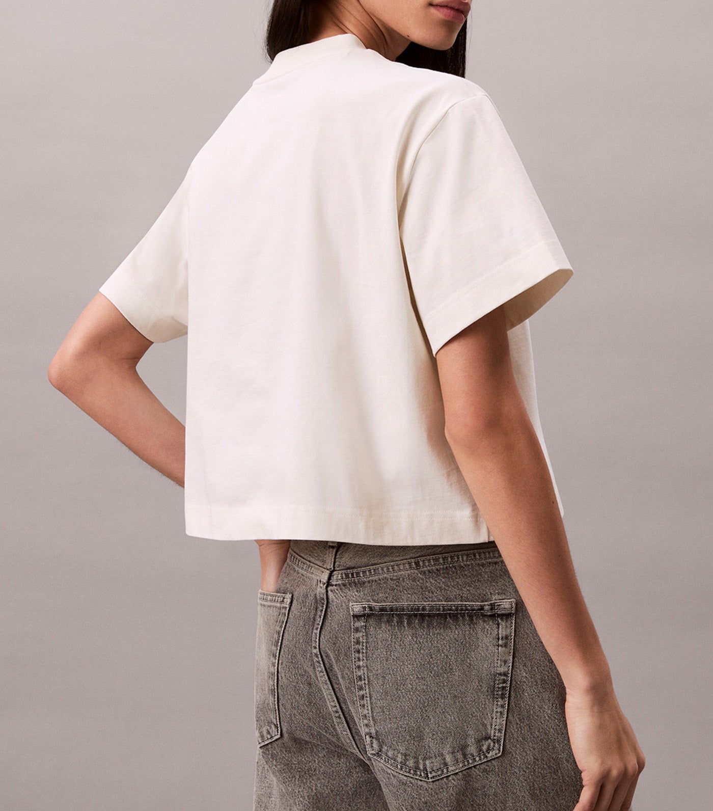 Women's Short Sleeve Cropped Boxy Graphic Tee