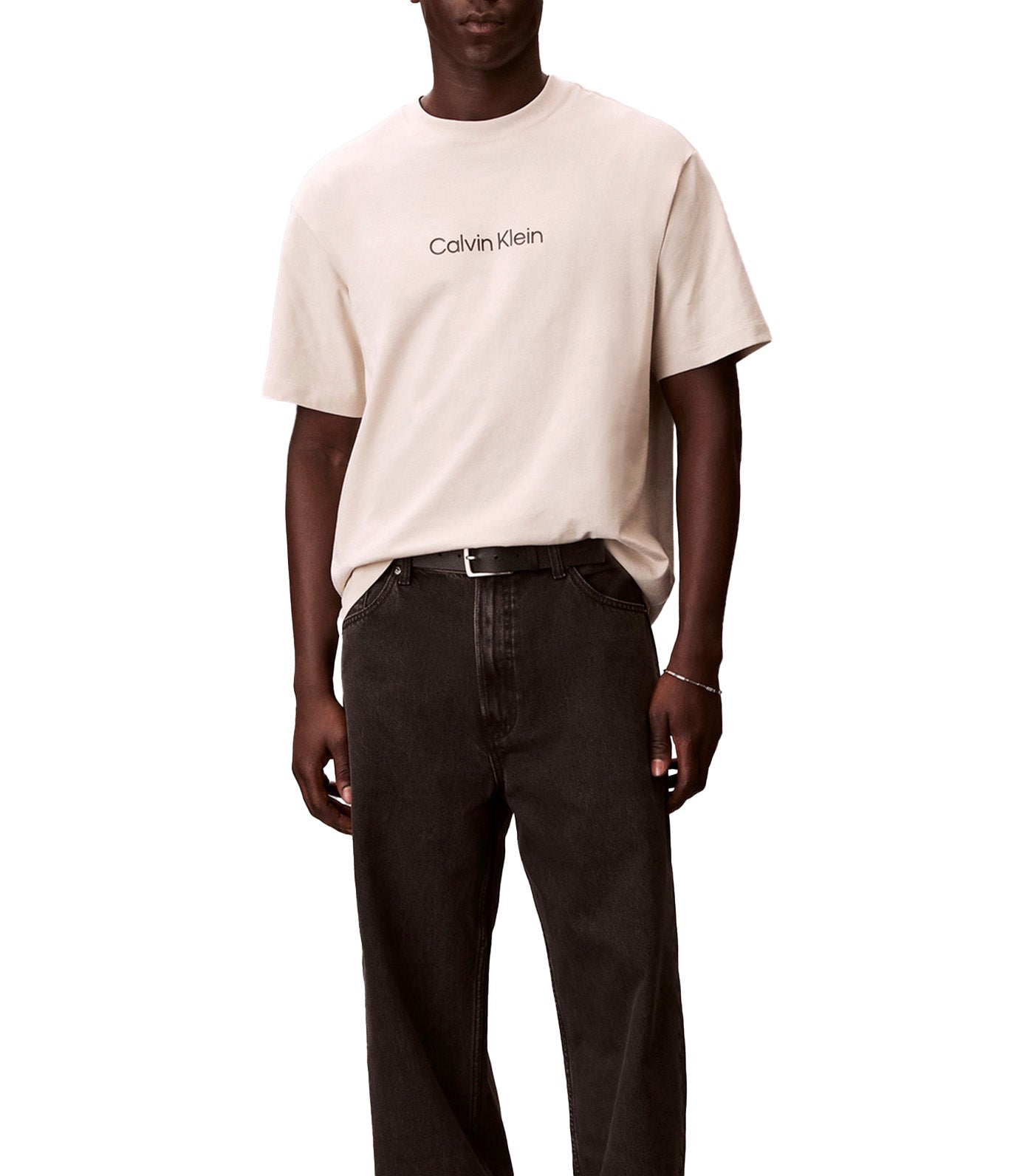 Calvin Logo Crewneck Tee
