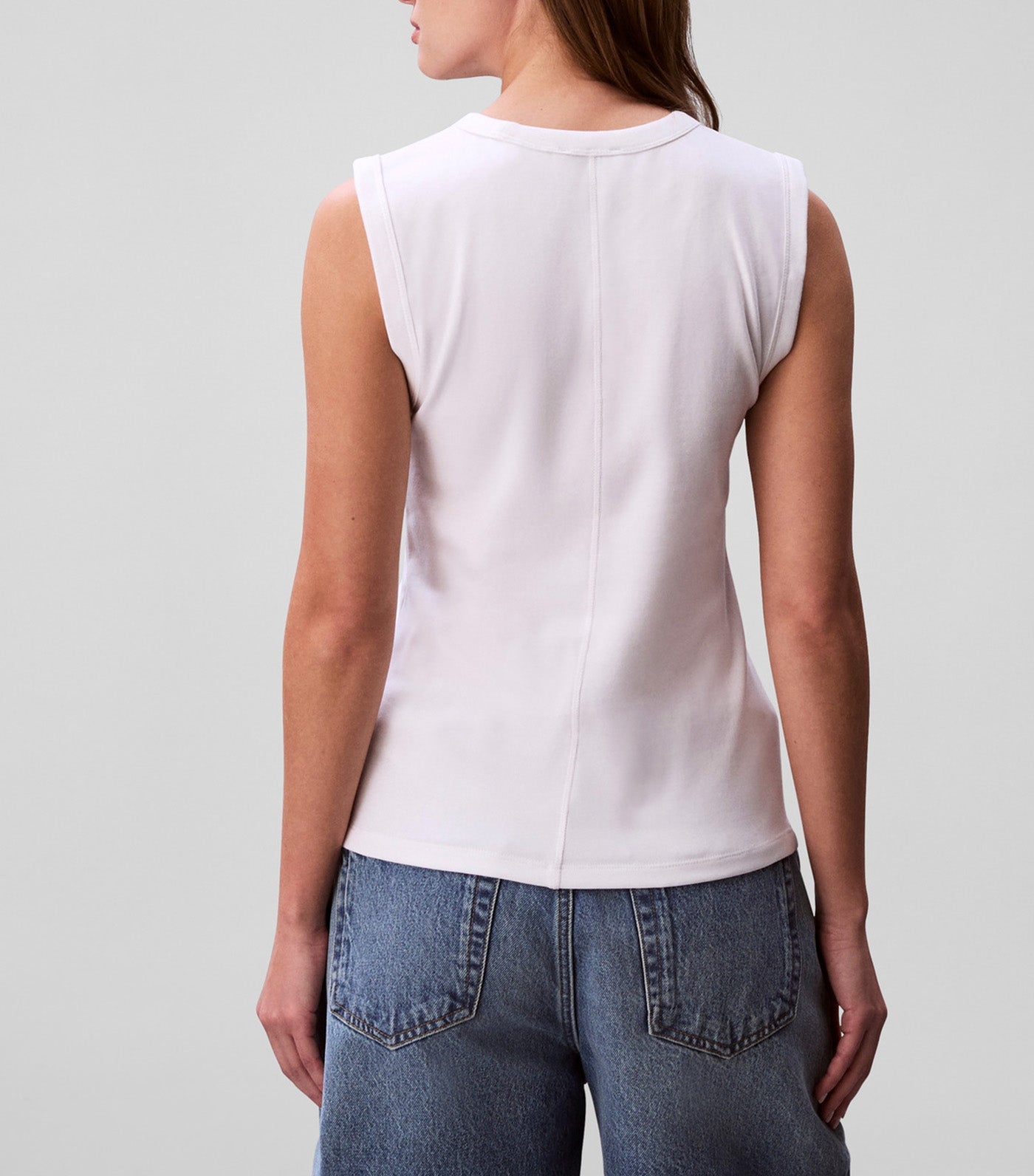 Cotton Rib Tank Bright White