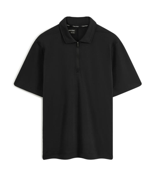 CK Sport Effect Short Sleeve Polo Shirt Black Beauty