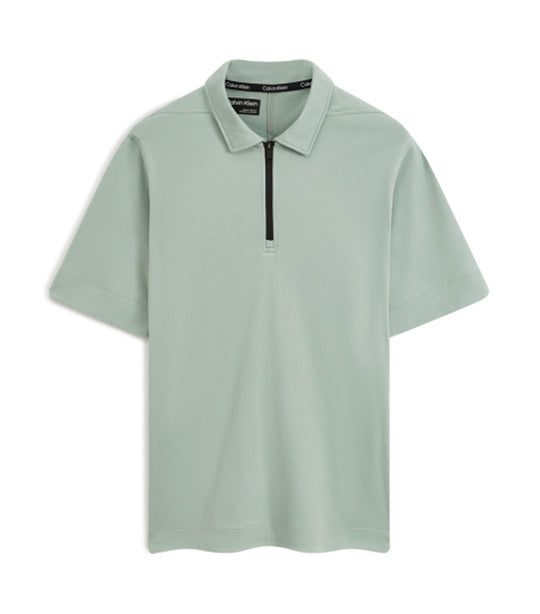 CK Sport Effect Short Sleeve Polo Shirt Green Milieu