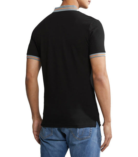 Slim Motion Logo Polo Shirt Black