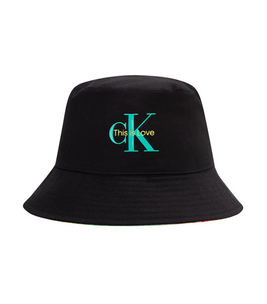 Reversible Organic Cotton Pride Bucket Hat Black