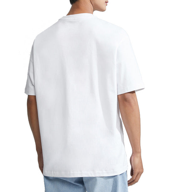 Relaxed Fit Standard Logo Crewneck T-Shirt White