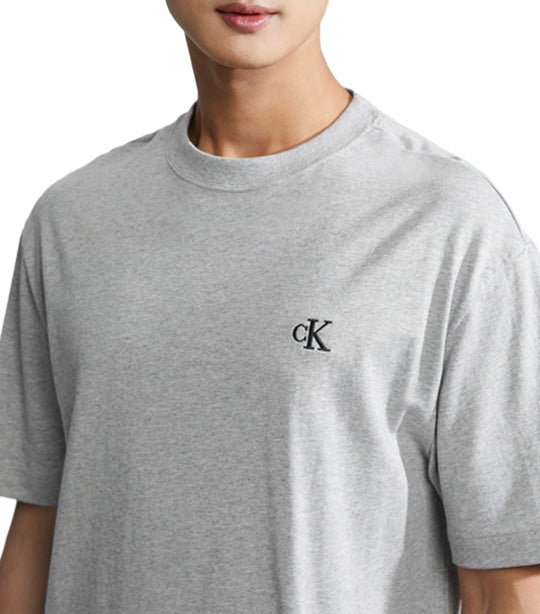 Relaxed Fit Archive Logo Crewneck T-Shirt Gray