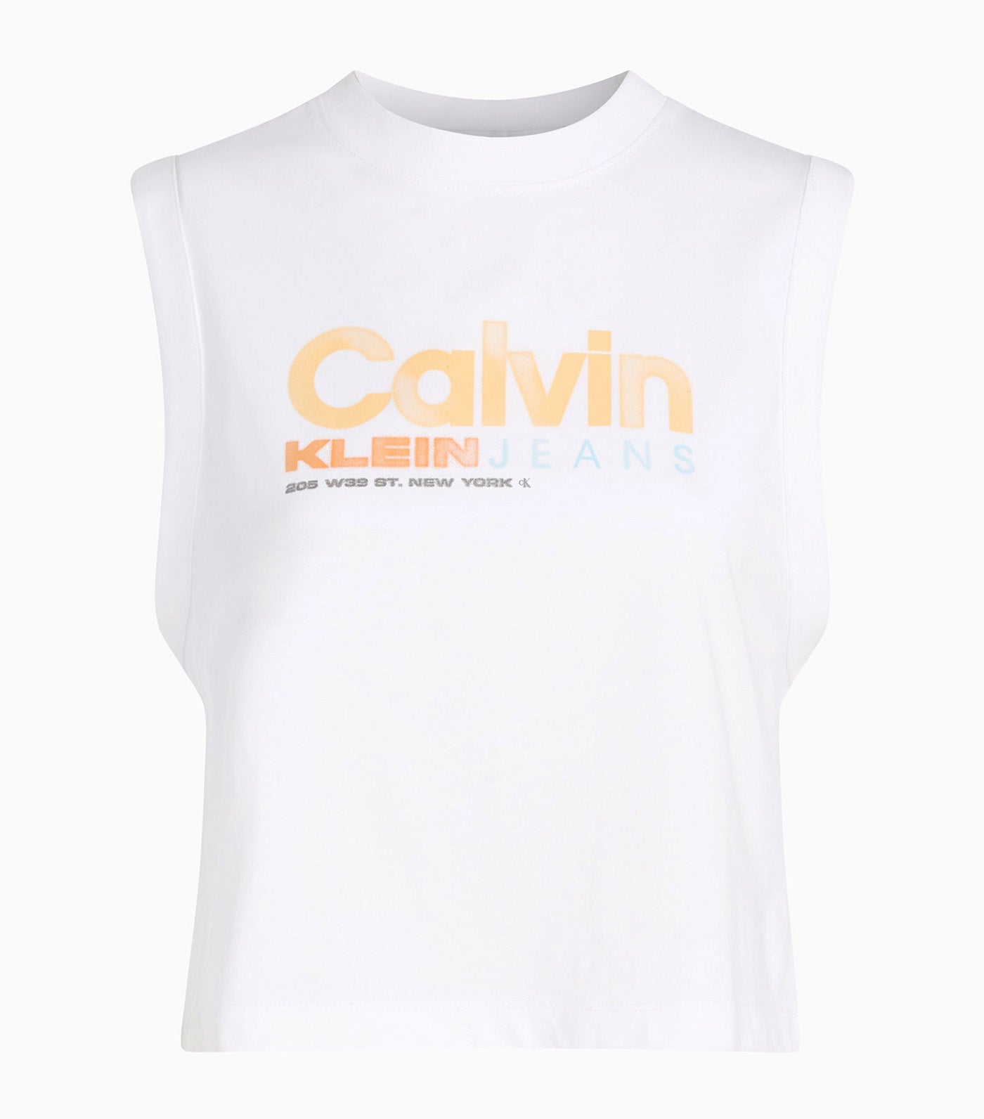 Calvin Klein Jeans Colorful Artwork Muscle Tee White