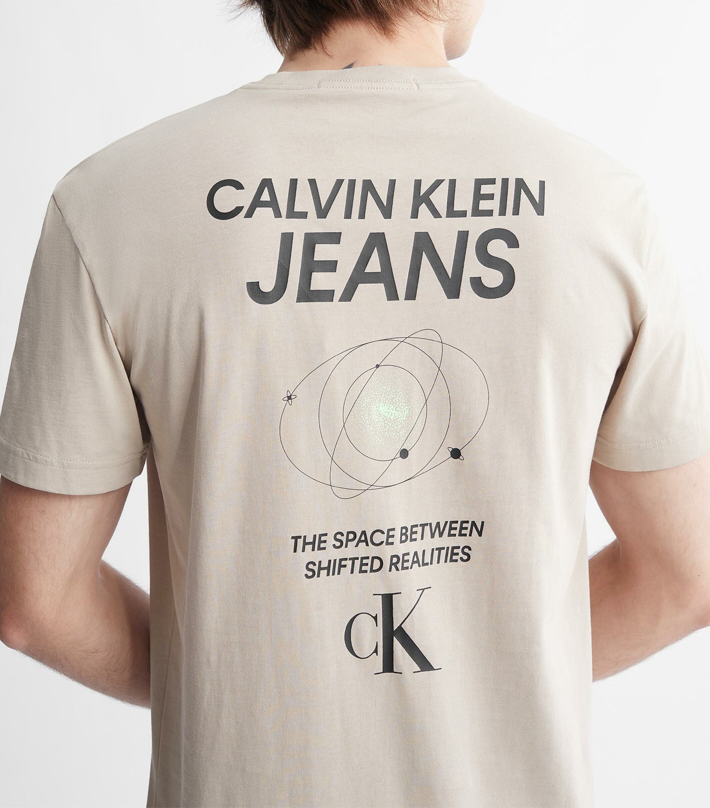 Calvin Klein Cotton Back Logo T-Shirt Plaza Taupe