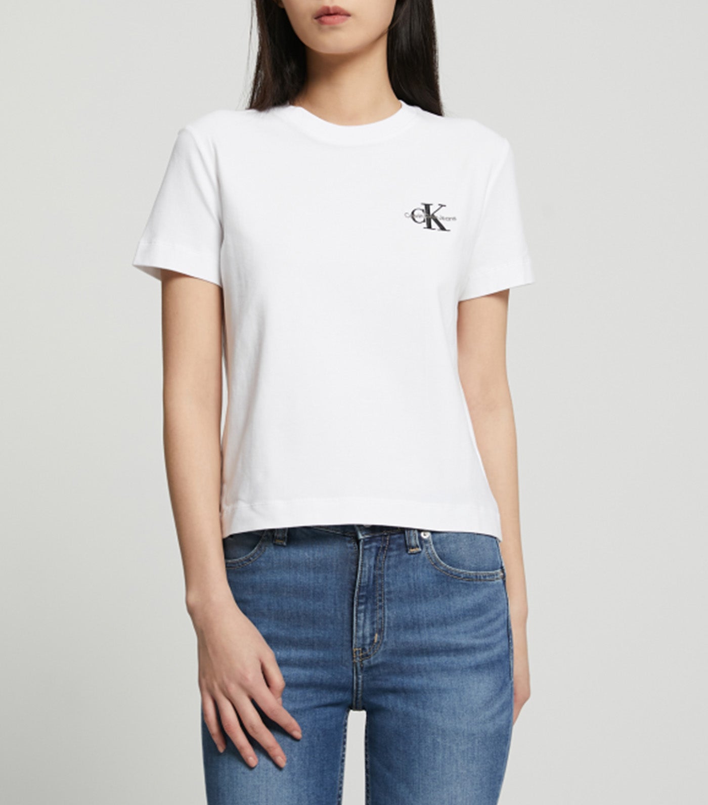 Calvin Klein Monogram Logo Crewneck T-Shirt Dress - Women