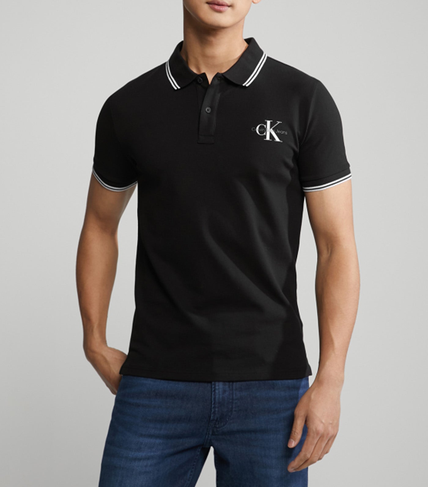 Monogram Polo Shirt Black