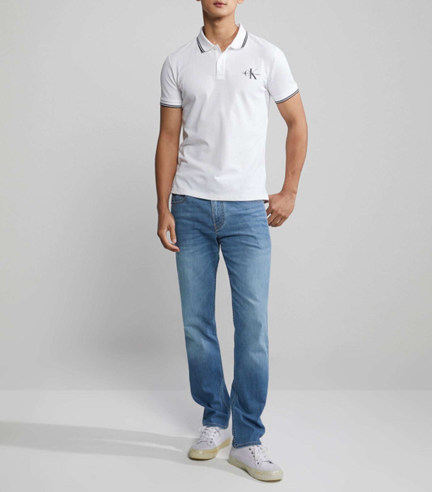 Monogram Polo Shirt Bright White