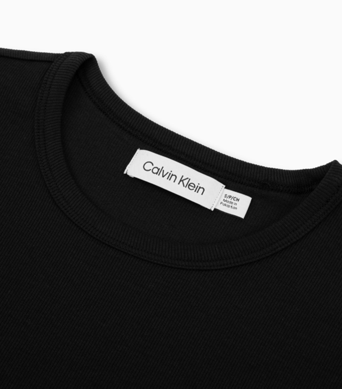 Calvin klein slim fit online black t shirt