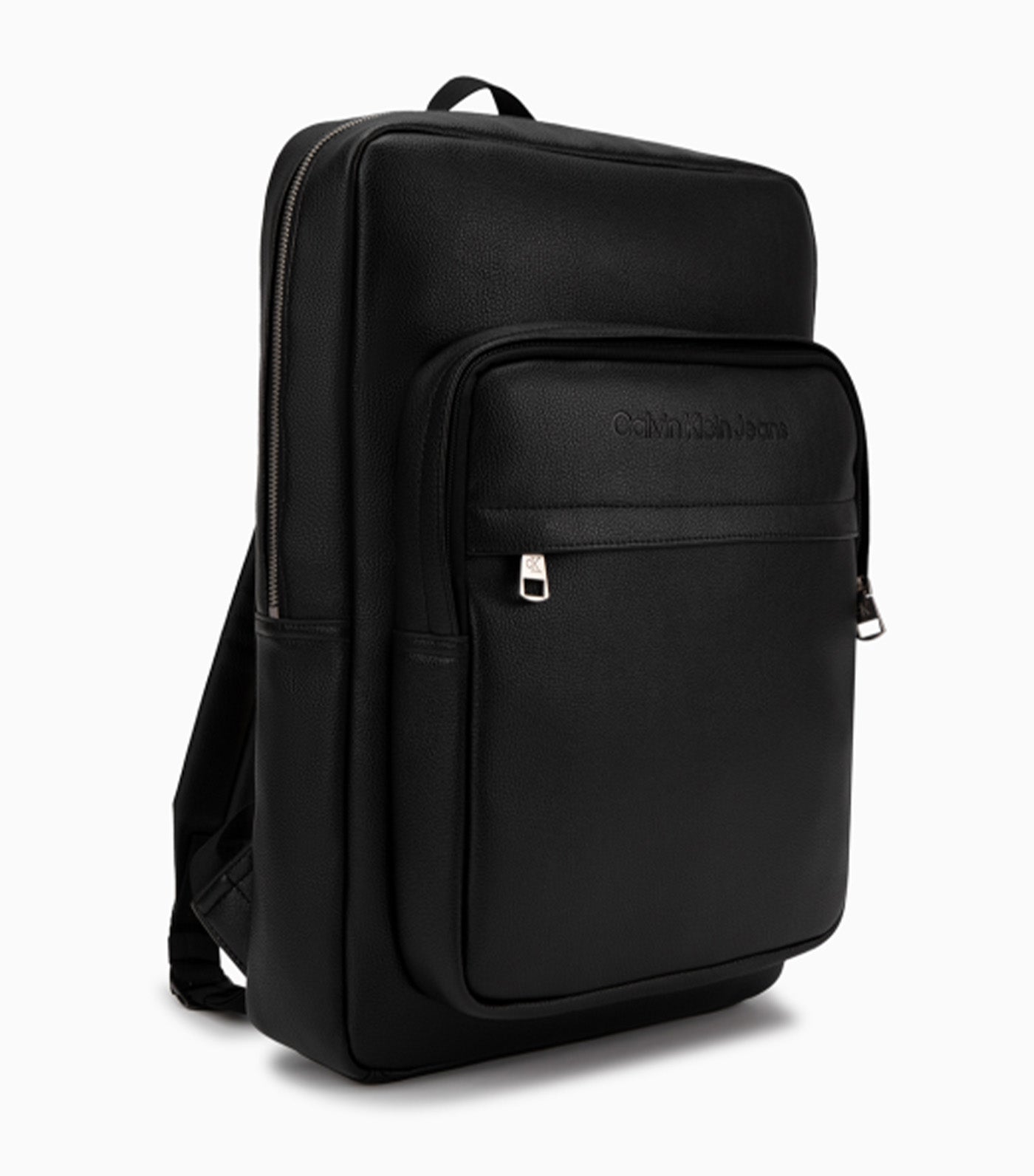 Micro Pebble Slim Square Backpack Black