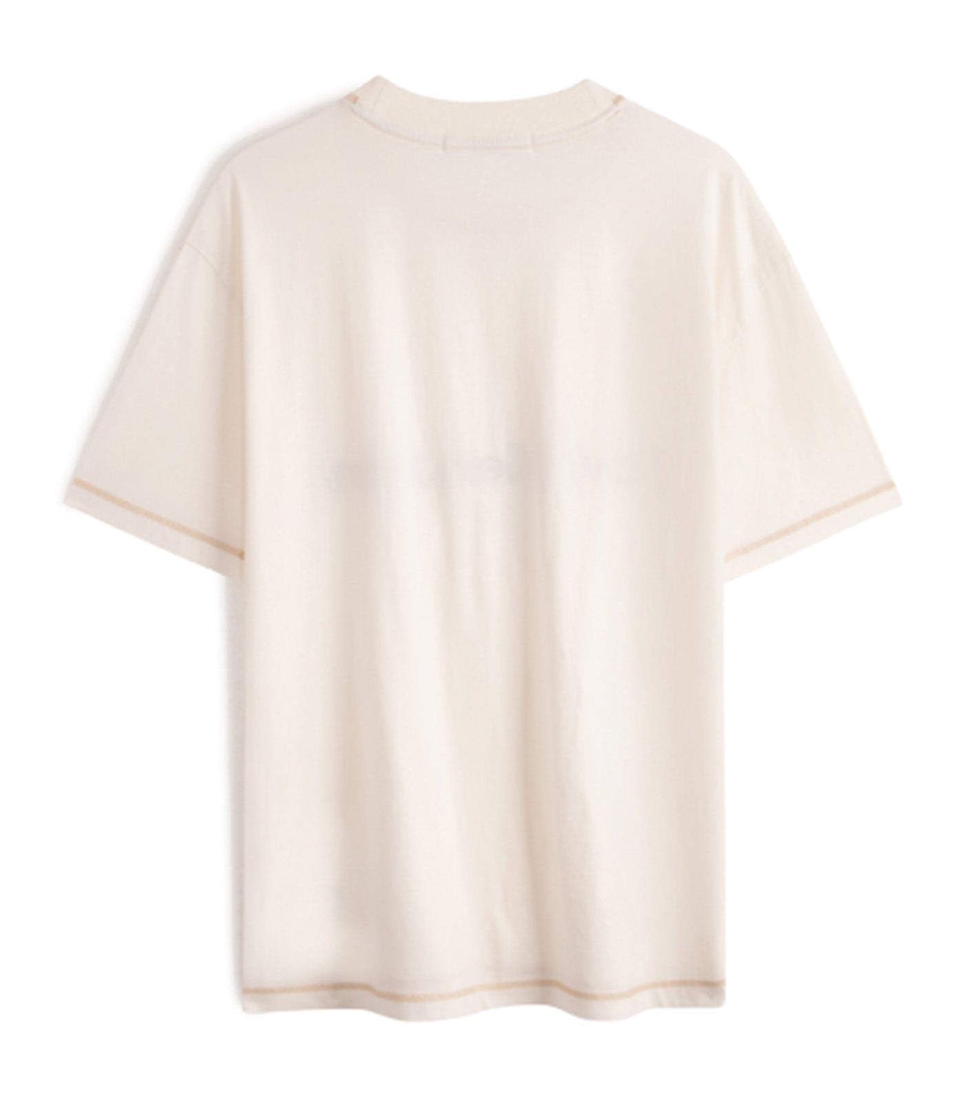 Oversized Monogram Mineral Dye T-Shirt Nude