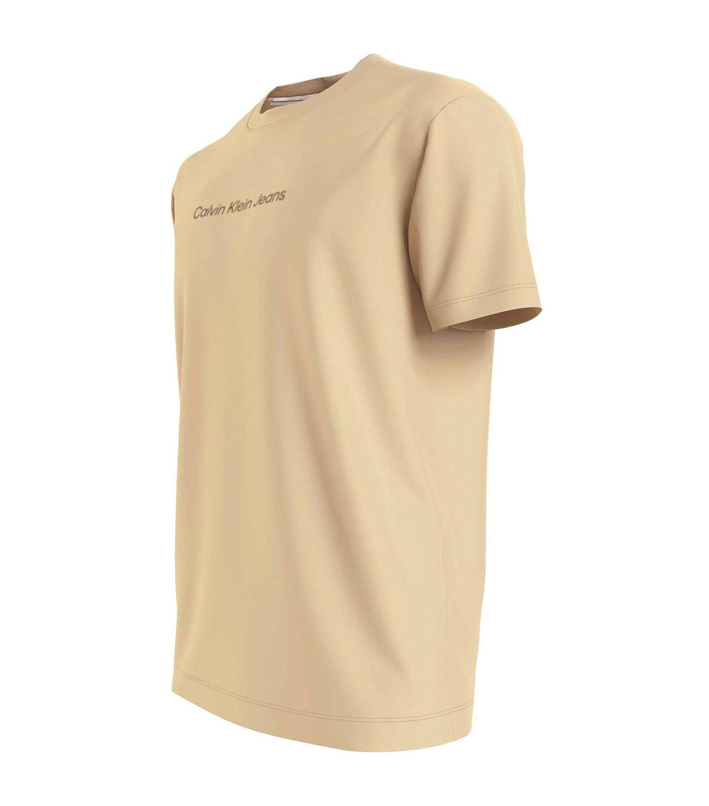 Mirrored Logo Short Sleeve T-Shirt Beige