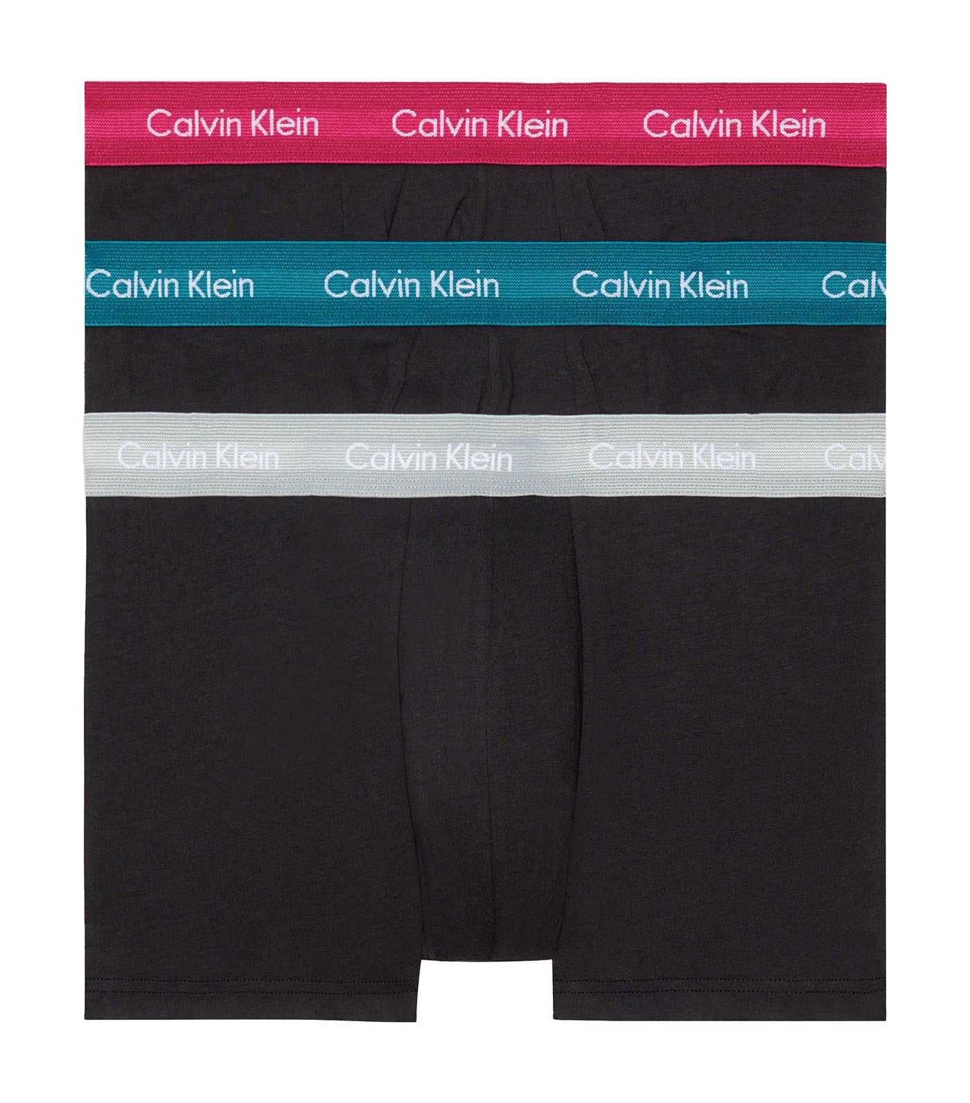 Cotton Stretch 3 Pack Low Rise Trunks Black