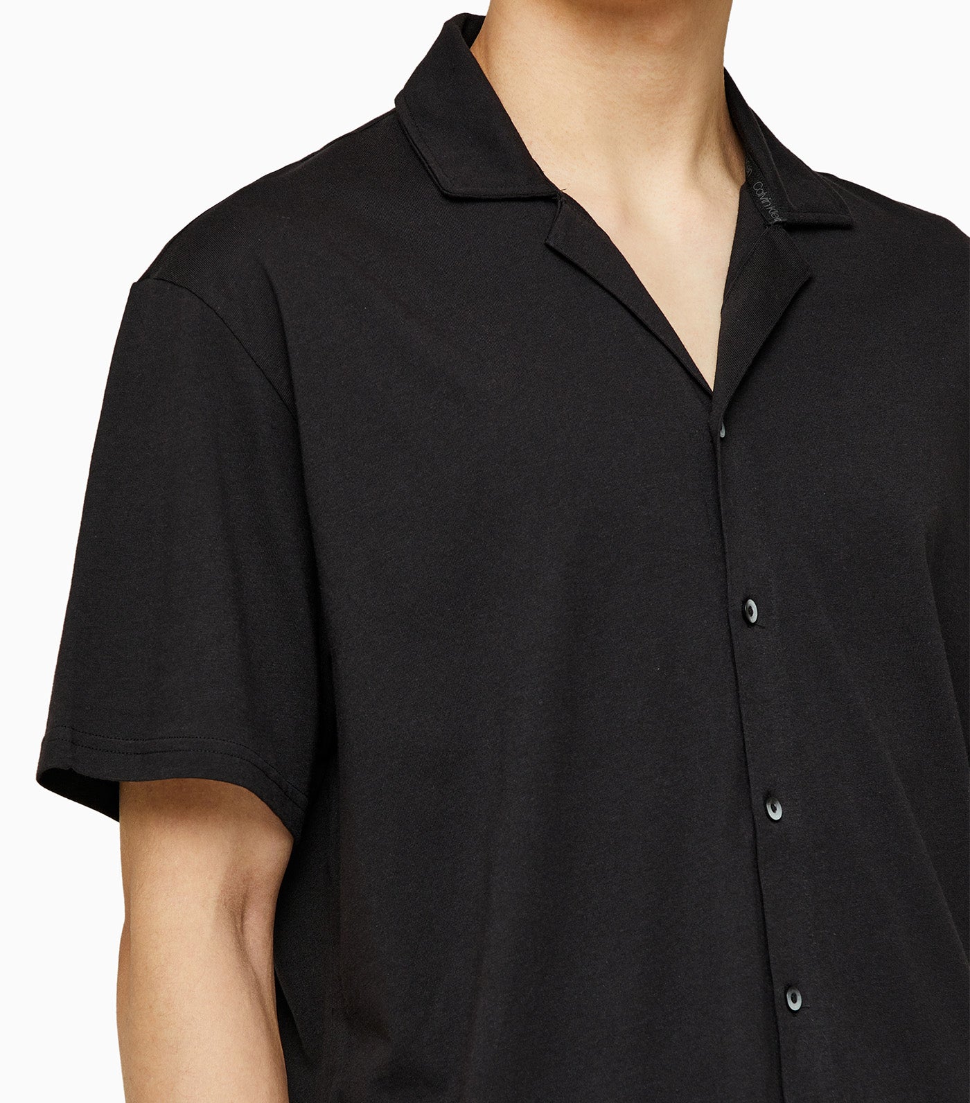 Calvin klein black button down shirt hotsell