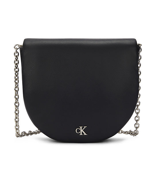 Calvin klein saddle bag black best sale